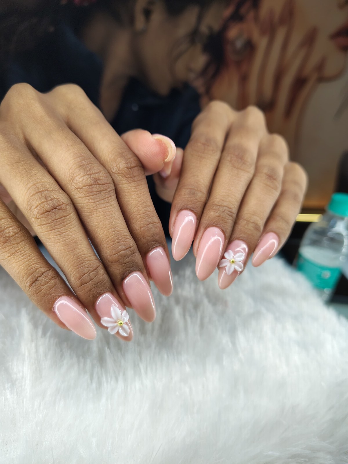 Classic French tips by The Nail Addict, Kharadi