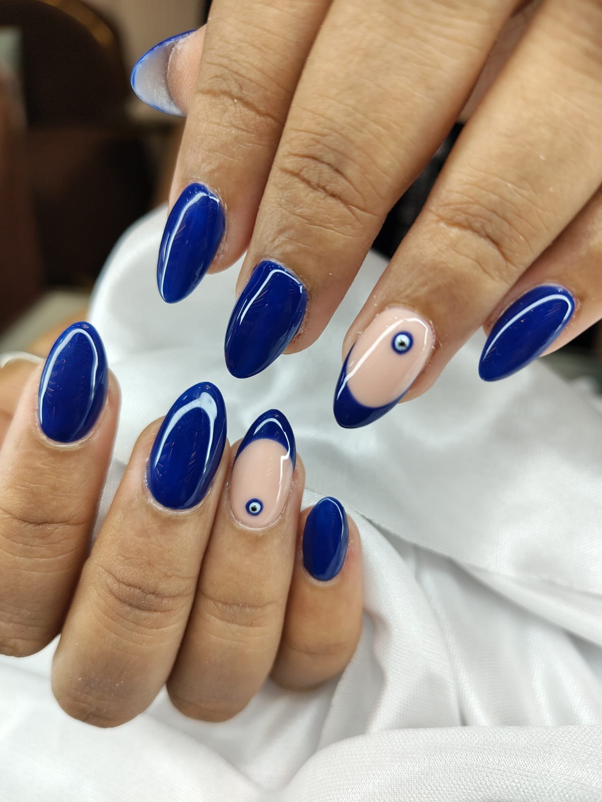 Cobalt blue mood by The Nail Addict, Kharadi