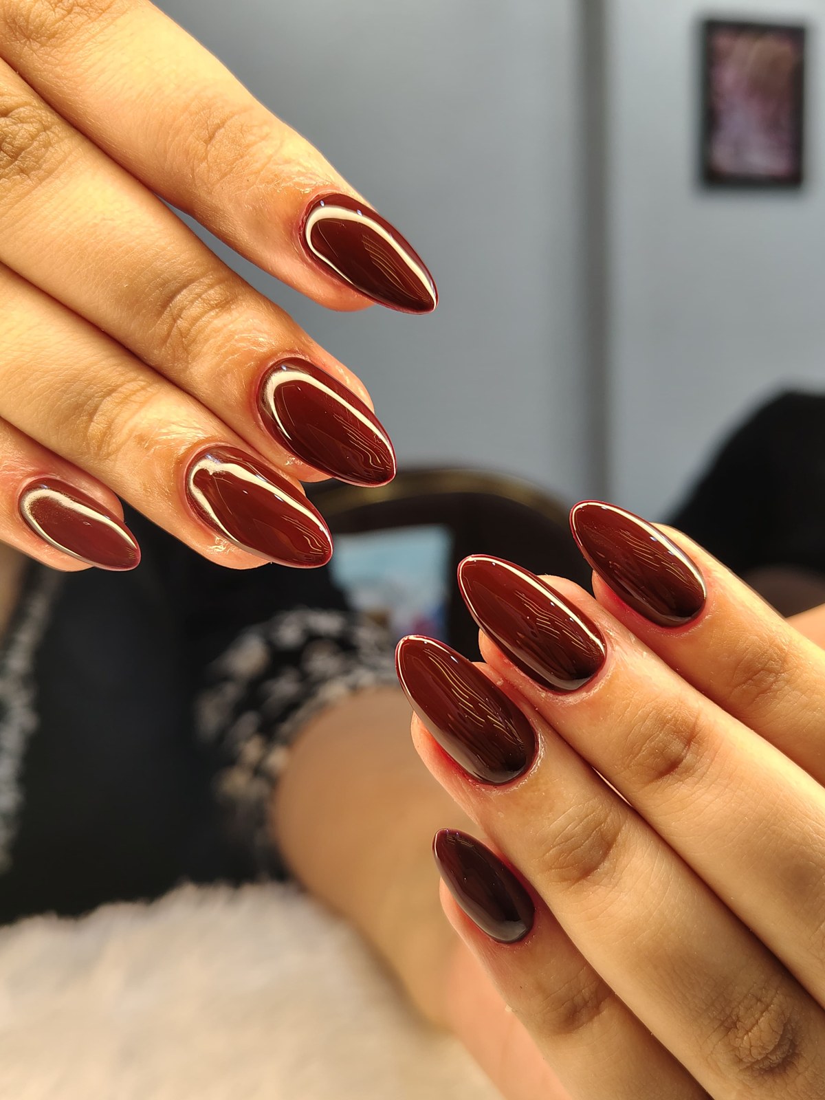Copper chrome nail set created at The Nail Addict